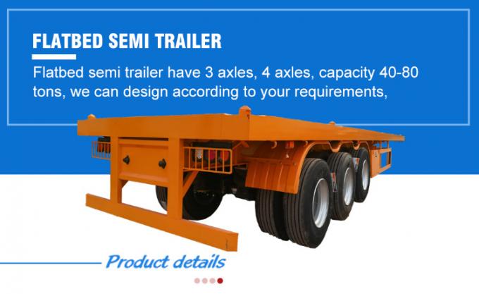 40′ Container Transport Chassis 40FT Flatbed Trailer