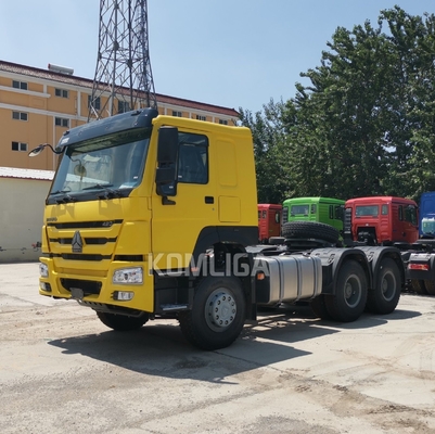 HOWO 10 Rodas de tração de caminhão cabeça Prime Mover com reboque A / C cabine e personalização