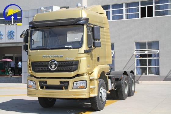 Direção Pesada 6X4 380HP Shacman F3000 Tractor Usado Truck de cabeça com motor diesel