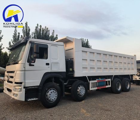 Estilo de elevação frontal Sinotruk HOWO 8X4 12 Rodas Caminhão de descarga Caminhão de descarga para construção