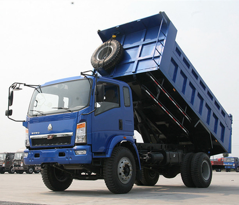 3/5/7/8 toneladas 6 Wheeler Sinotruk HOWO 4X2 Mini Dumper Truck com transmissão manual