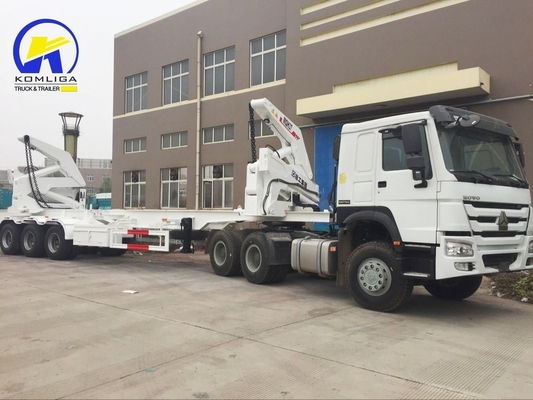 Slide Hydraulic 2*20FT 40FT Skeleton Container Side Loader Lifter para carga de contêineres