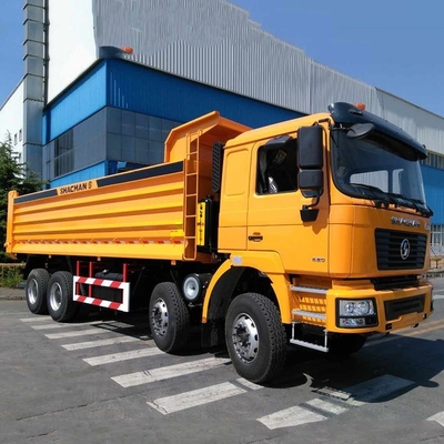 Shacman U-Shaped 8X4 12 Wheeler Heavy Duty Tipper Dump Truck para trabalhos de construção