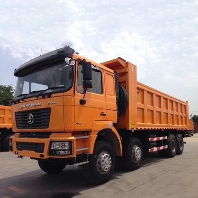 Shacman U-Shaped 8X4 12 Wheeler Heavy Duty Tipper Dump Truck para trabalhos de construção
