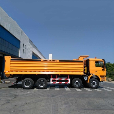 Shacman U-Shaped 8X4 12 Wheeler Heavy Duty Tipper Dump Truck para trabalhos de construção