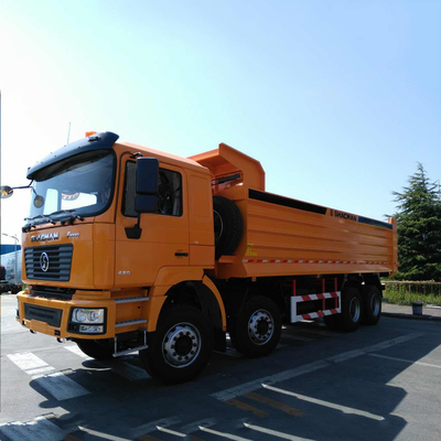 Shacman U-Shaped 8X4 12 Wheeler Heavy Duty Tipper Dump Truck para trabalhos de construção