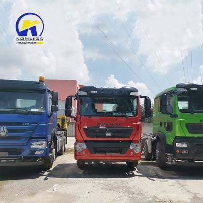 6.5 Relação de velocidade Camião Sino HOWO 6X4 Prime Mover Head Trailer Tractor Truck com peças