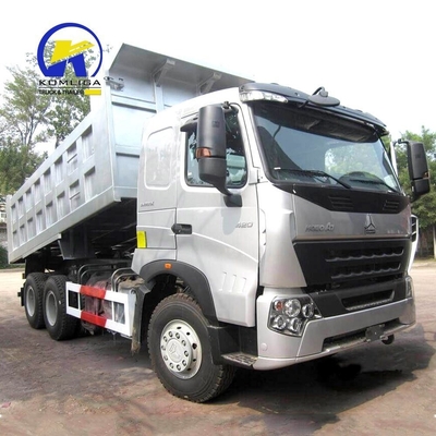 Caminhão de descarga branco HOWO A7 336HP 371HP Direção esquerda/direita para manuseio de material a granel