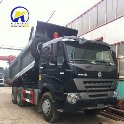 Caminhão de descarga branco HOWO A7 336HP 371HP Direção esquerda/direita para manuseio de material a granel