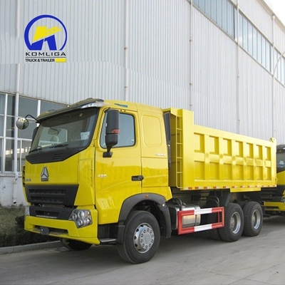 Caminhão de descarga branco HOWO A7 336HP 371HP Direção esquerda/direita para manuseio de material a granel