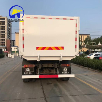 Caminhão de descarga branco HOWO A7 336HP 371HP Direção esquerda/direita para manuseio de material a granel