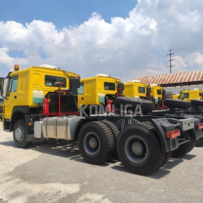 Base de tração 50 /90 Sinotruk opcional 420HP 371 6X4 HOWO cabeça tractor caminhões pesados