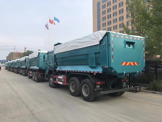 Sinotruk 380HP HOWO Dump Truck nas Filipinas com Hw76 Cab e DOT Certificação de Pneus