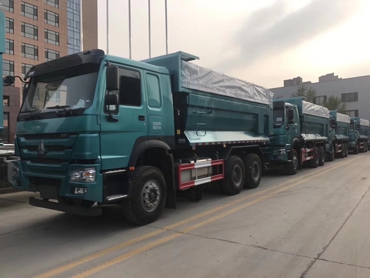Sinotruk 380HP HOWO Dump Truck nas Filipinas com Hw76 Cab e DOT Certificação de Pneus
