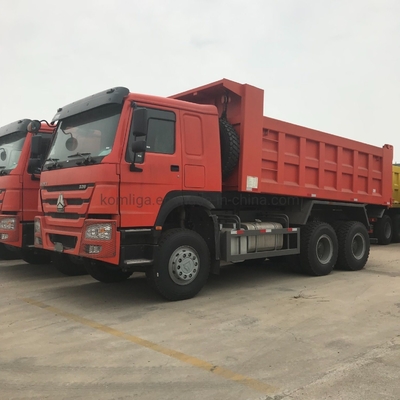 HOWO 336 HP 16 M3 Carrinho de descarga Tipper Sinotruk Etiópia Caminhão com pneus radiais 1200r20
