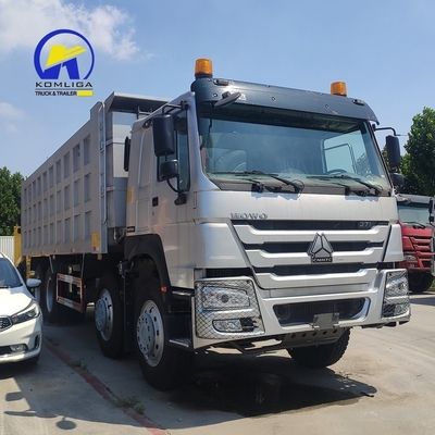 8X4 371HP HOWO Sino Dump Truck Usado caminhão de rebentador com rebentador ventral elevação hidráulica