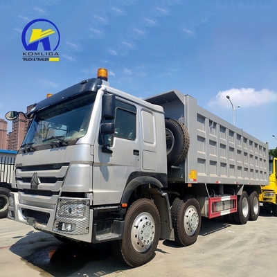 8X4 371HP HOWO Sino Dump Truck Usado caminhão de rebentador com rebentador ventral elevação hidráulica