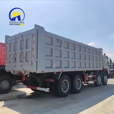 8X4 371HP HOWO Sino Dump Truck Usado caminhão de rebentador com rebentador ventral elevação hidráulica