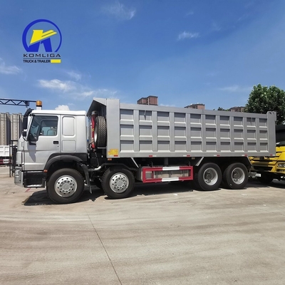 8X4 371HP HOWO Sino Dump Truck Usado caminhão de rebentador com rebentador ventral elevação hidráulica