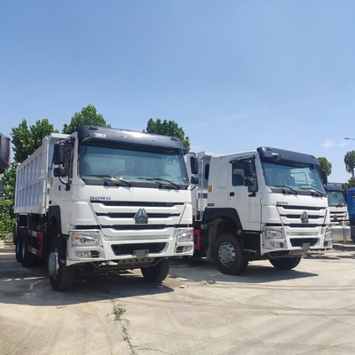 Estilo de elevação dianteira Diesel 10 Wheeler Sinotruk HOWO Tipper Truck 371HP 6X4 para despejo