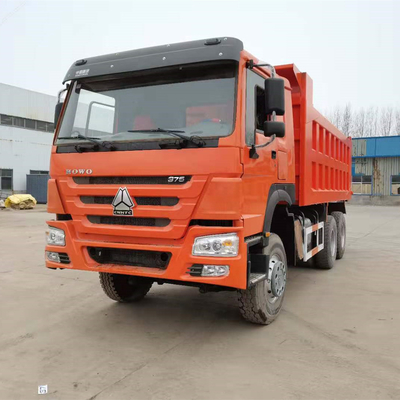 Estilo de elevação frontal Tipo de descarga Caminhão de despejo Sinotruk usado em 6X4 30 toneladas 371HP 375HP