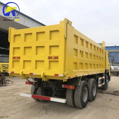 Transmissão manual de 6×4 rodas motrizes Forland Sinotruk 371 375 camião de lixo na África
