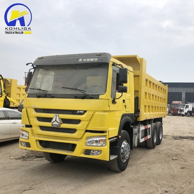 Transmissão manual de 6×4 rodas motrizes Forland Sinotruk 371 375 camião de lixo na África