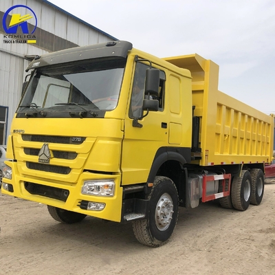 6X4 371HP Sinotruck HOWO Dump Truck com design de pneu radial e motor de alta capacidade