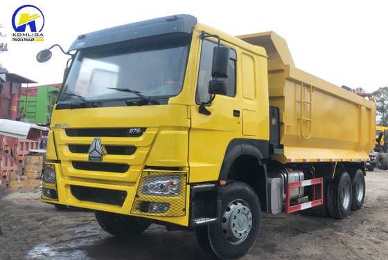 6X4 371HP Sinotruck HOWO Dump Truck com design de pneu radial e motor de alta capacidade