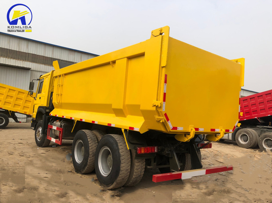 6X4 371HP Sinotruck HOWO Dump Truck com design de pneu radial e motor de alta capacidade