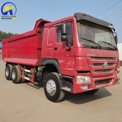 Nigéria Gana HOWO 375HP Usado Sinotruk Dump Truck com Hw76 Cab e 351-450 hp