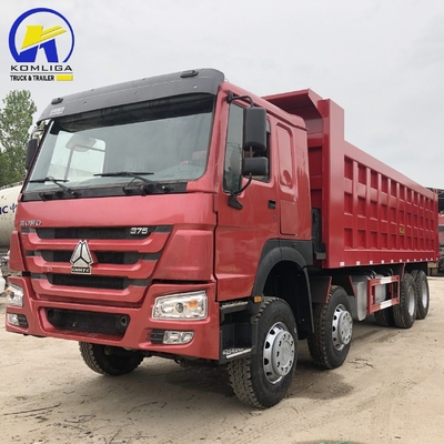9 toneladas Capacidade de carga HOWO Sinotruk 12 rodas camião de descarga 30 toneladas Elevação por eixo dianteiro