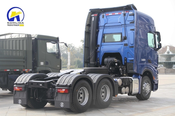 Shacman 6X4 20tons 380HP 420HP Ten Wheels Tractor Trailer Head Truck com consumo