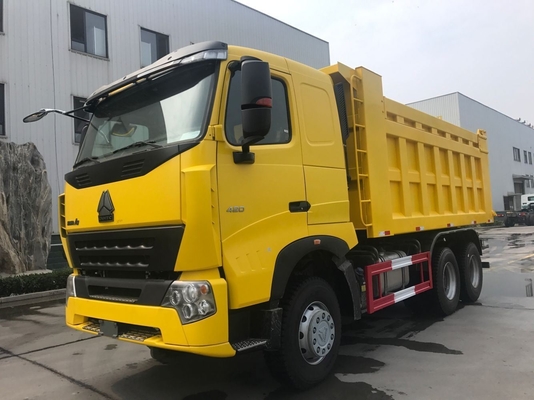 Design de pneus radiais 420HP 371HP Sinotruk HOWO A7 Tipper Truck 6X4 Euro 2 Padrão de emissões