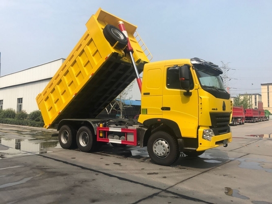 Design de pneus radiais 420HP 371HP Sinotruk HOWO A7 Tipper Truck 6X4 Euro 2 Padrão de emissões