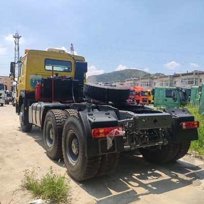 Hw76 Cab HOWO Usado cabeça de trator 3 eixos 6X4 para dentro do seu orçamento 6800 * 2500 * 3200mm