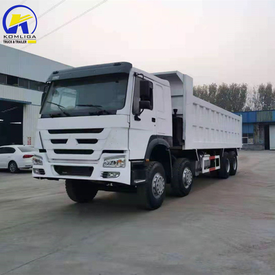 Sinotruk 12 Wheeler Usado HOWO 70 Ton 100 Ton Dump Truck 8X4 com Design de Pneus Radial