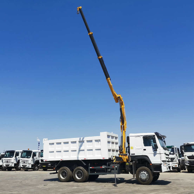 HF9 eixo dianteiro HOWO Sino Dump Truck com guindaste a preços acessíveis
