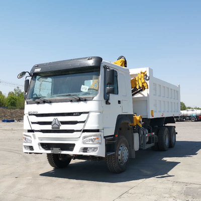 HF9 eixo dianteiro HOWO Sino Dump Truck com guindaste a preços acessíveis