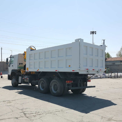 HF9 eixo dianteiro HOWO Sino Dump Truck com guindaste a preços acessíveis