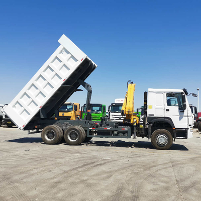 HF9 eixo dianteiro HOWO Sino Dump Truck com guindaste a preços acessíveis