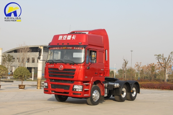 10 Wheeler Shacman Trator Truck 6X4 com Cummins Isme 420 Motor e 12r22.5 Pneus