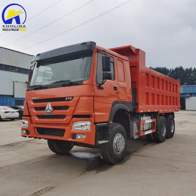 6X4 Máquina de mineração Caminhão pesado usado HOWO Caminhão de remoção para elevação frontal