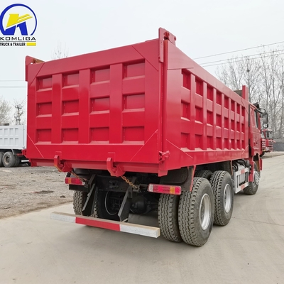 10 rodas 6X4 Shacman Dumper Truck para Quênia Transmissão manual e alta capacidade
