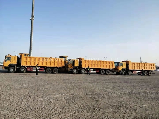 Cnhtc HOWO Sinotruk 8X4 camião de descarga/caminhão de descarga/caminhão pesado com depósito de combustível de 300 litros