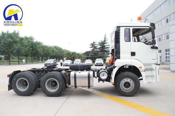 10 rodas 6X4 cabeça de reboque de carga pesada caminhão tractor usado para 6800 * 2500 * 3200mm tamanho