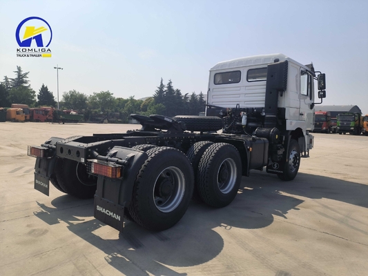 Cabeça de caminhão Shacman Trator para reboque de carga pesada Alimentada por Cummins Isme 420 Assentos do motor ≤5