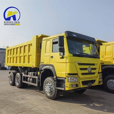 Caminhão de grande capacidade diesel 6X4 com reboque HOWO Sinotruk 400HP Caminhão de descarga para 25-30 toneladas