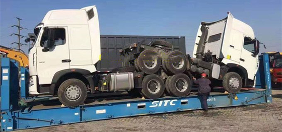 6X4 Sinotruk HOWO Tractor Truck Head com Tanker de óleo de alumínio de 400L