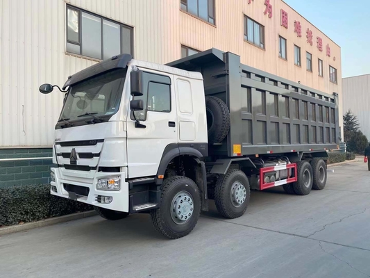Sinotruk usado HOWO 8X4 12 pneus 400HP 30m3 caminhão de carga pesada com 20cbm balde